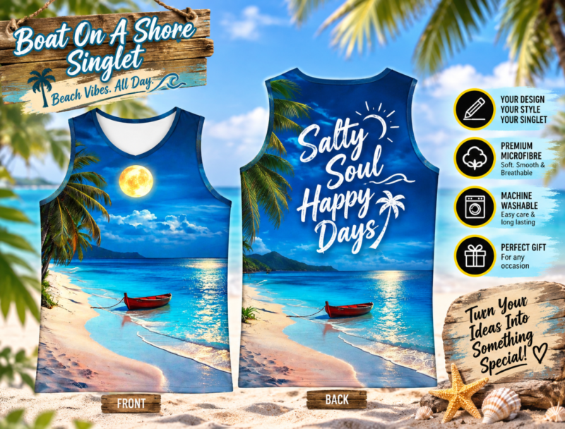 Boat On A Shore Singlet