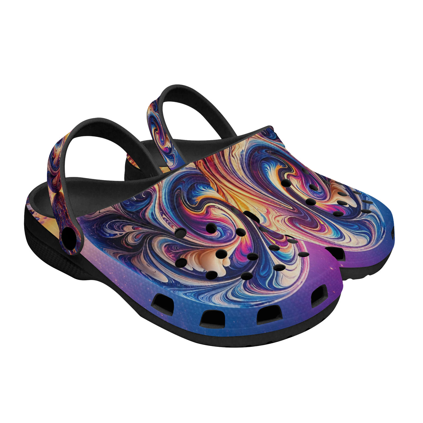 Cosmic Swirl Clogs - Image 6