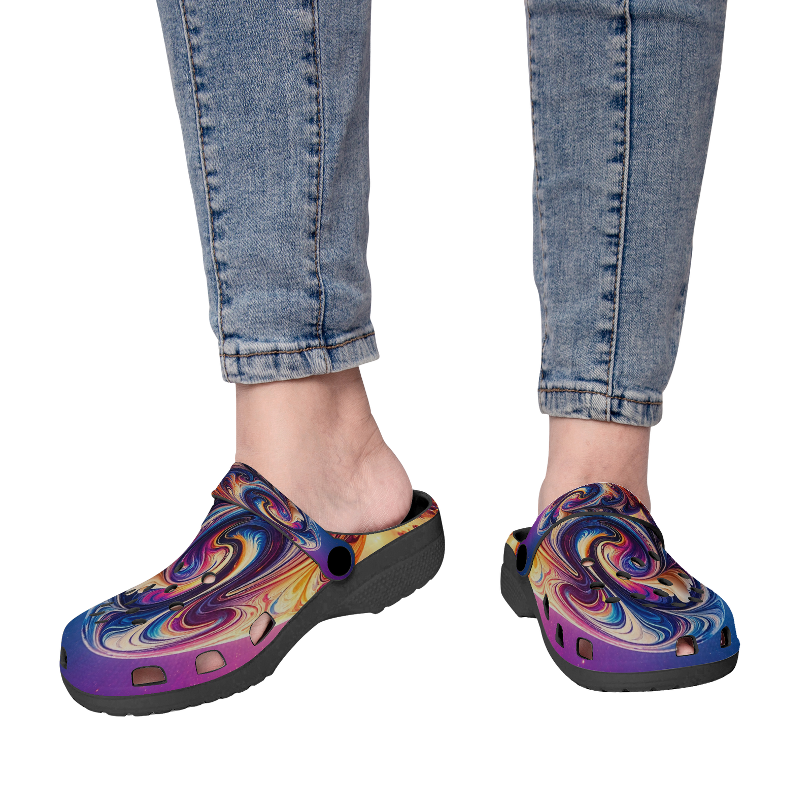 Cosmic Swirl Clogs - Image 7