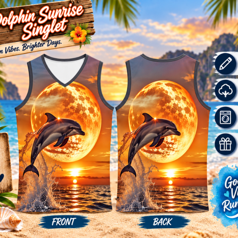Dolphin Sunrise Singlet