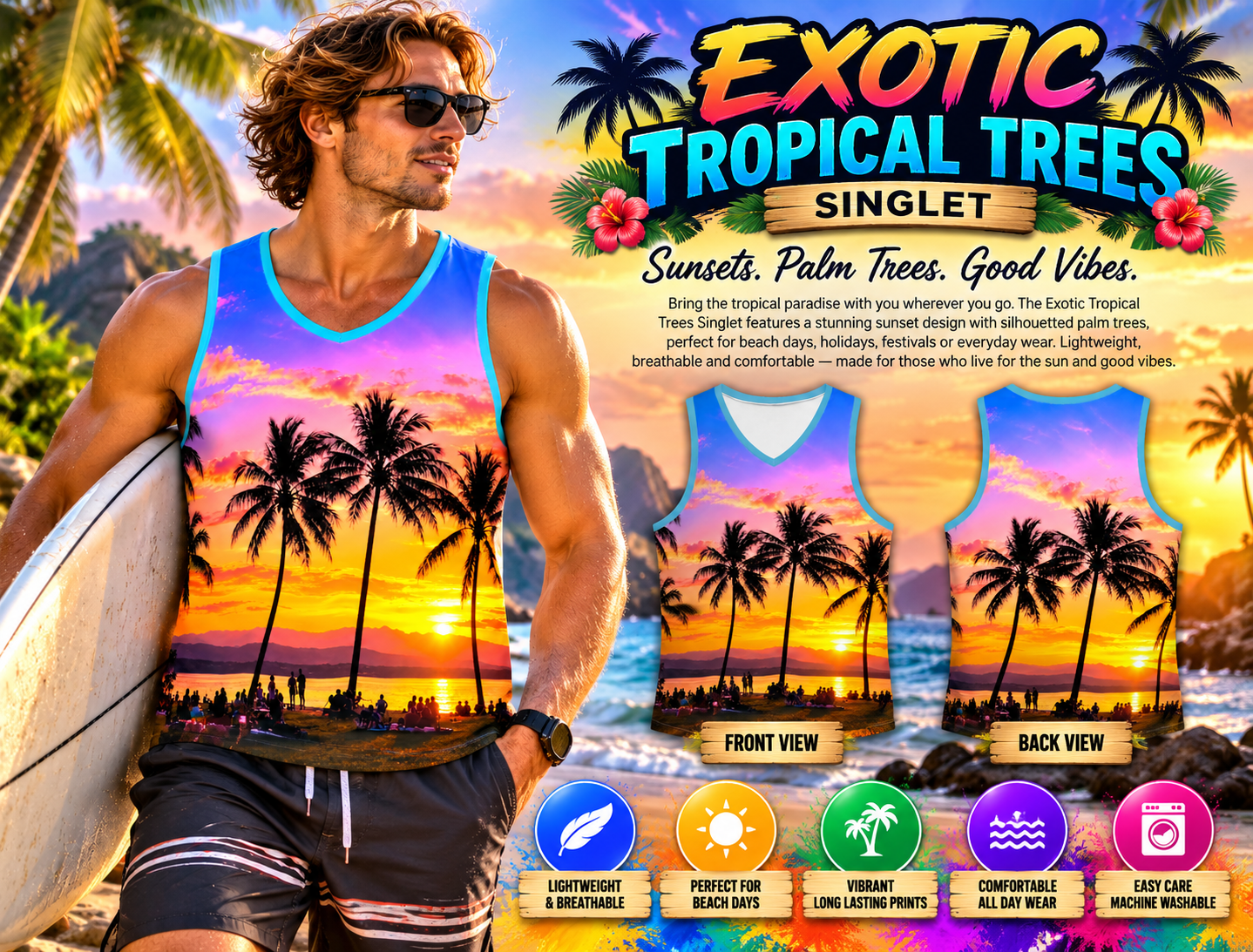 Exotic Tropical Trees Singlet