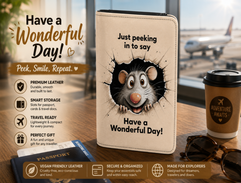 Have a Wonderful Day Passport Wallet