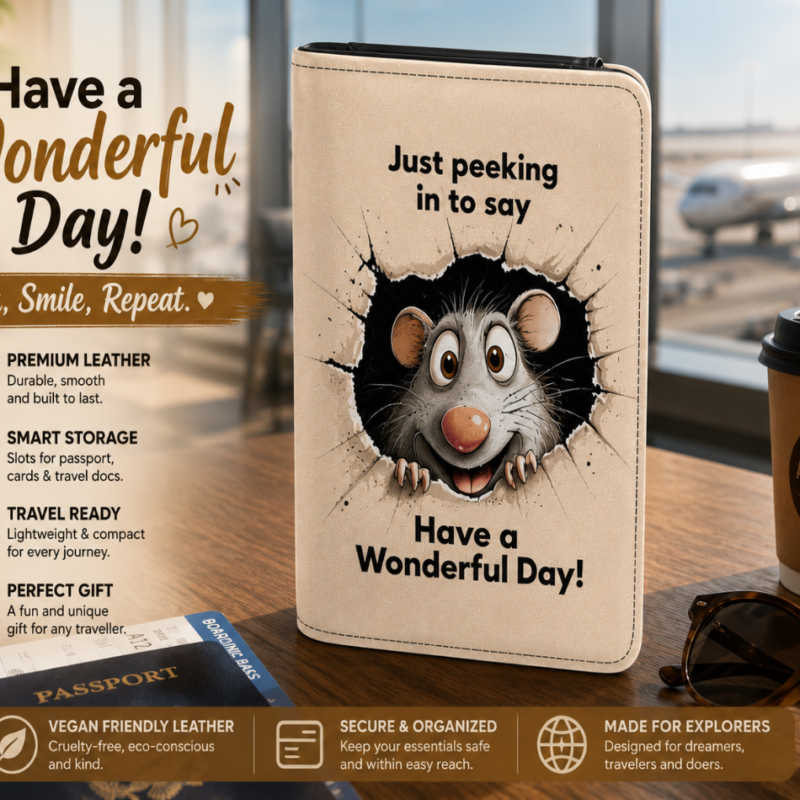 Have a Wonderful Day Passport Wallet