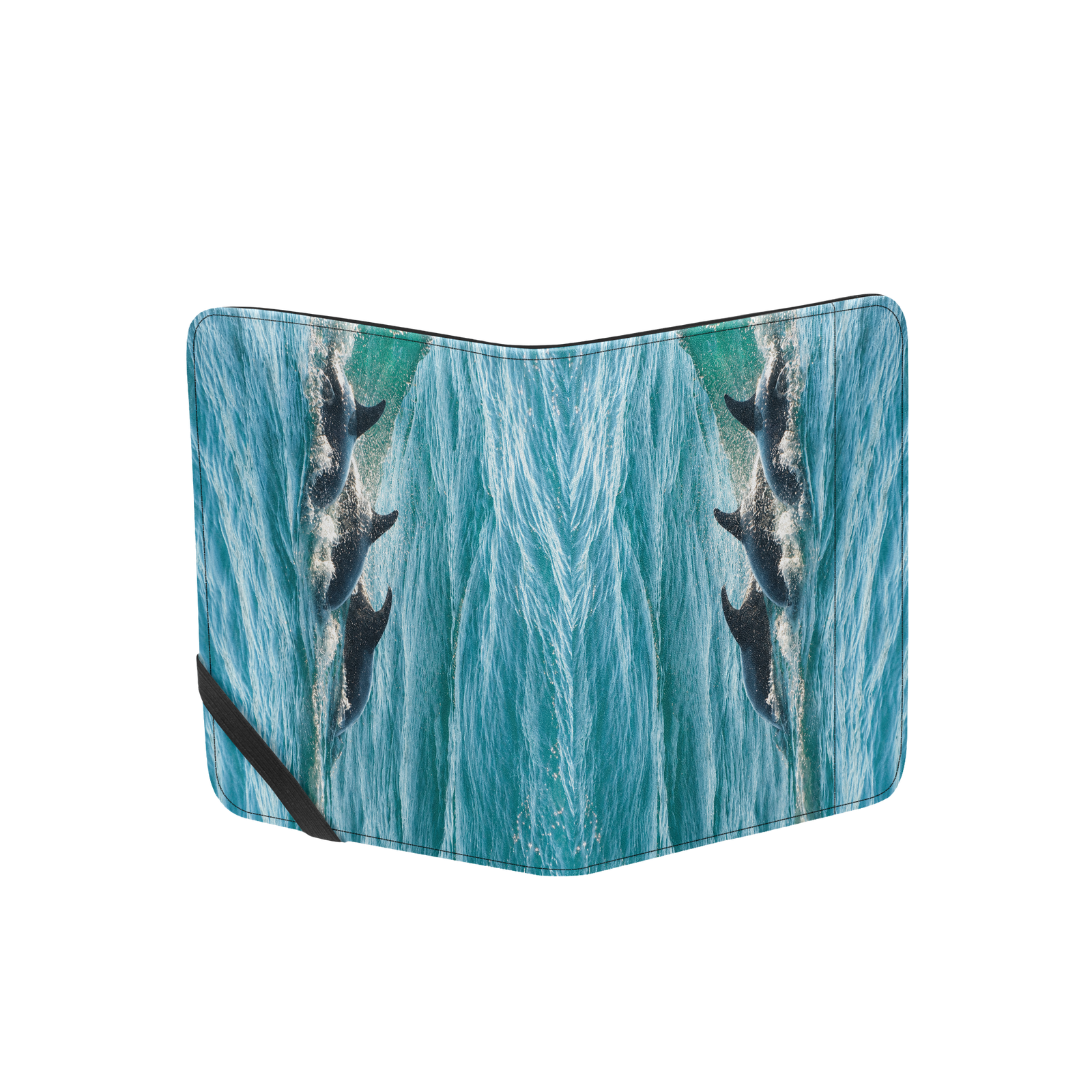 Ocean Dance Dolphins Passport Wallet - Image 2