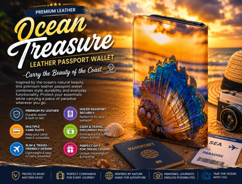 Ocean Treasure Passport Wallet