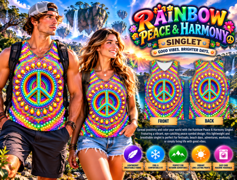 Rainbow Peace & Harmony Singlet
