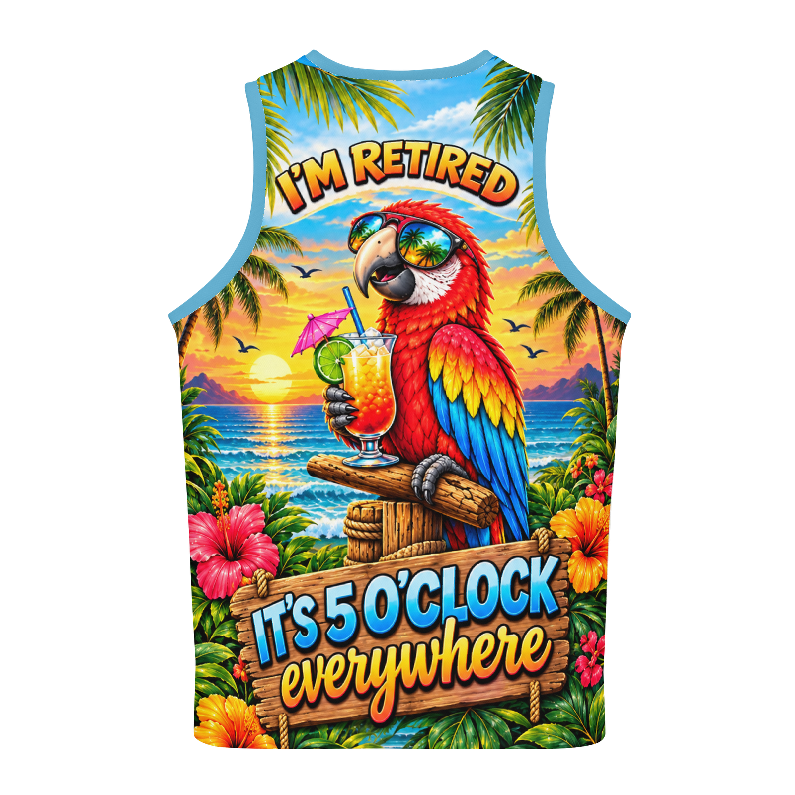 Retired in Paradise Singlet - Image 4