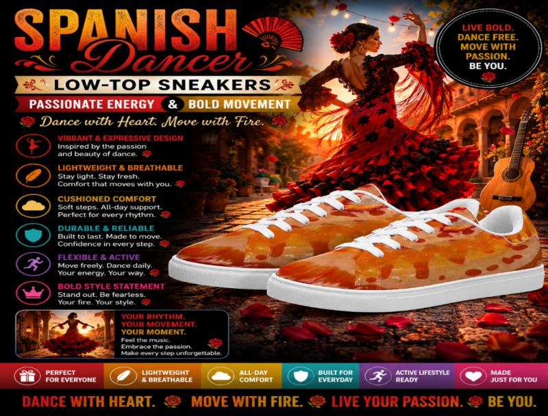 Spanish Dancer Low-Top Sneakers