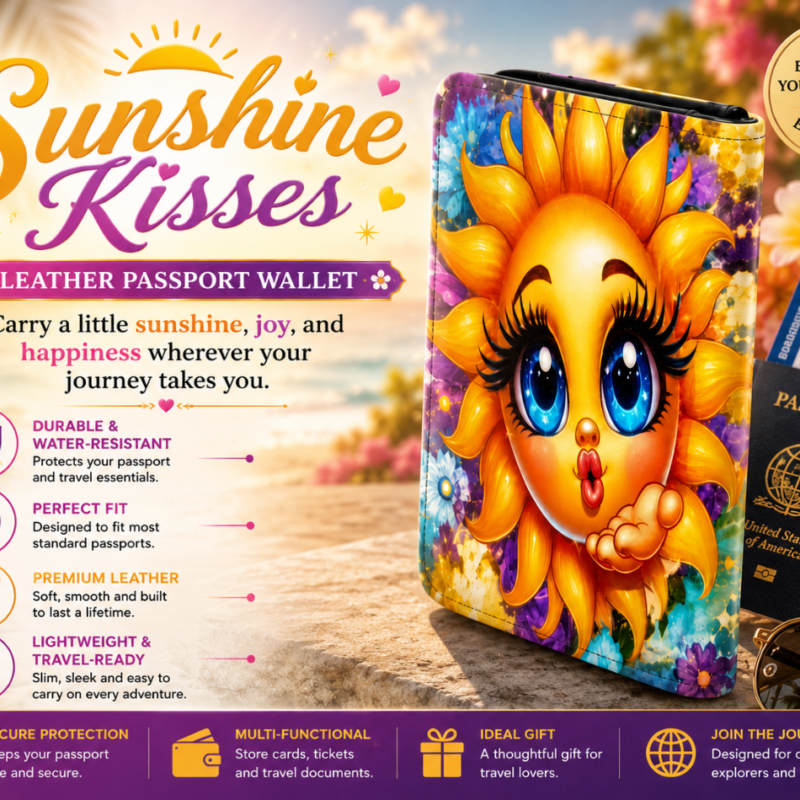 Sunshine Kisses Passport Wallet