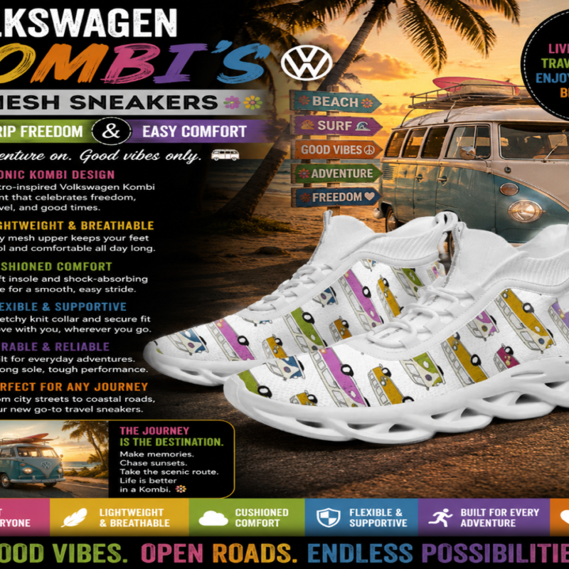 Volkswagen Kombi's Mesh Sneakers