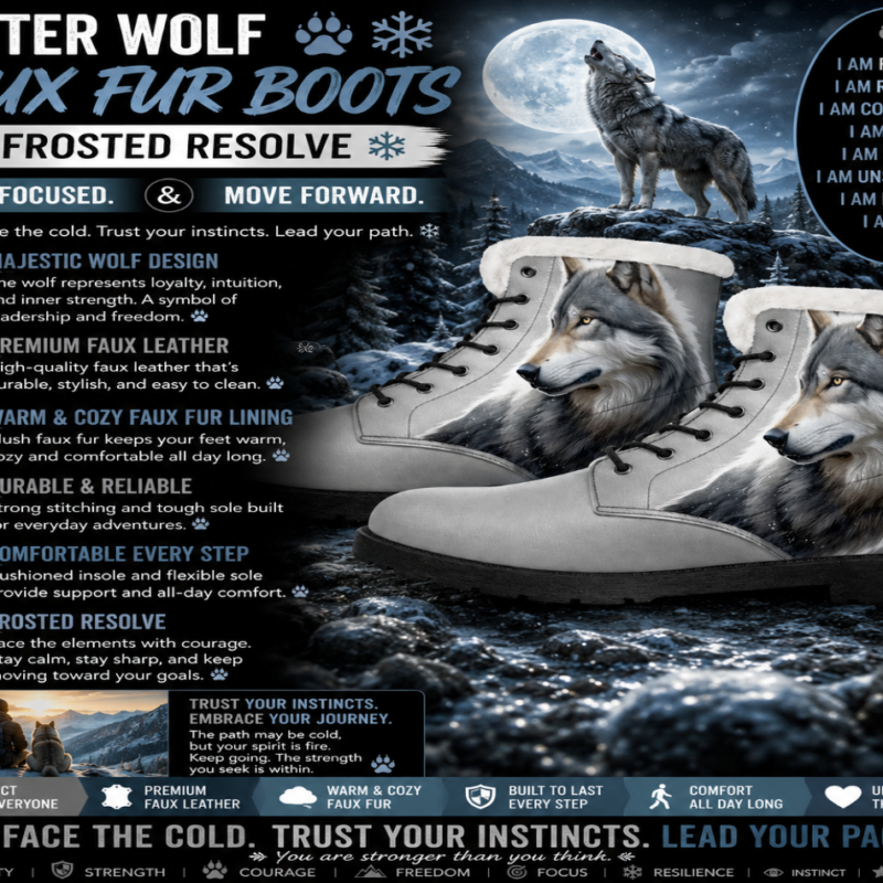 Winter Wolf Faux Fur Leather Boots
