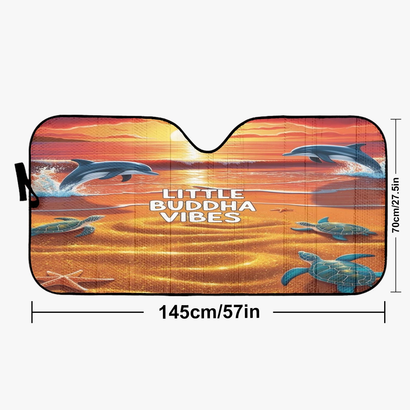 Little Buddha Vibes Windshield Sun Shade - Image 5